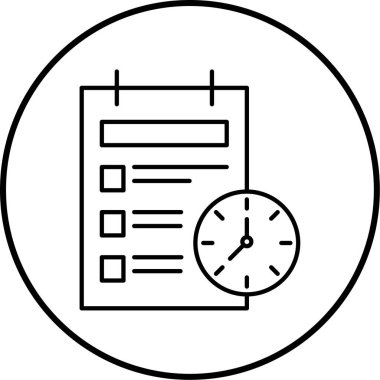 Belge simgesinin vektör illüstrasyonu