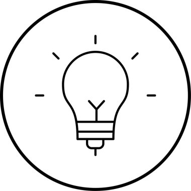Ampulün vektör illüstrasyonu, fikir