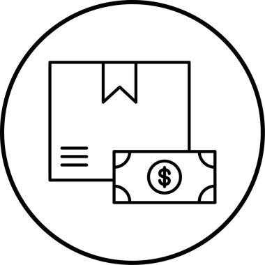 Dolar işaretinin vektör illüstrasyonu