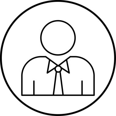 avatar. Web simgesi basit illüstrasyon