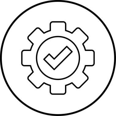 Kontrol işaretinin vektör çizimi