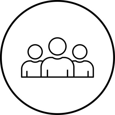 İnsan simgesinin vektör illüstrasyonu