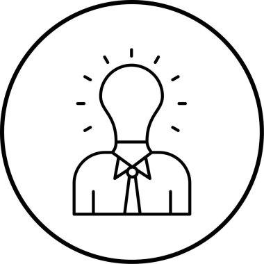 Fikir simgesinin vektör illüstrasyonu