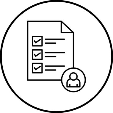 Belge simgesinin vektör illüstrasyonu