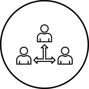 İnsan simgesinin vektör illüstrasyonu