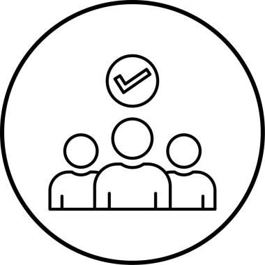 İş ve finans simgesinin vektör illüstrasyonu