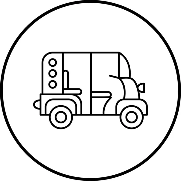 Vector Ilustración Icono Camión — Vector de stock