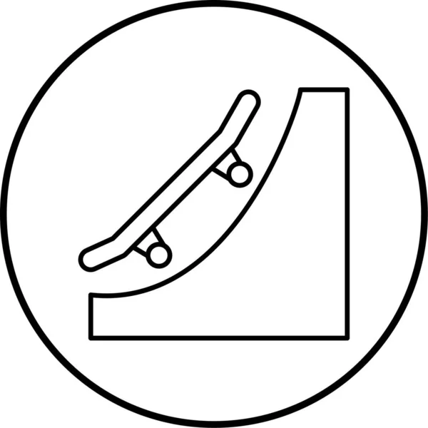 Illustration Vectorielle Icône Skateboard — Image vectorielle