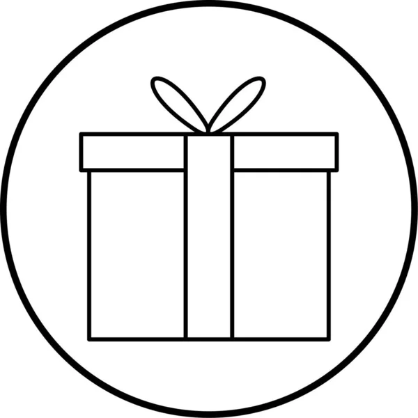 Gift Box Simple Illustration — Stock Vector