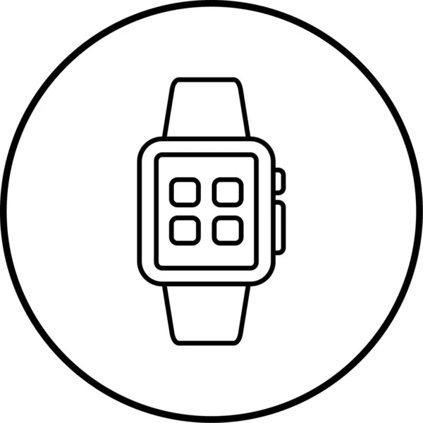 Montre Icône Vectorielle Design Simple Moderne — Image vectorielle