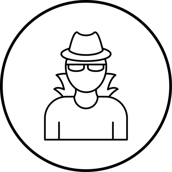 Vector Ilustración Del Hombre Icono — Vector de stock