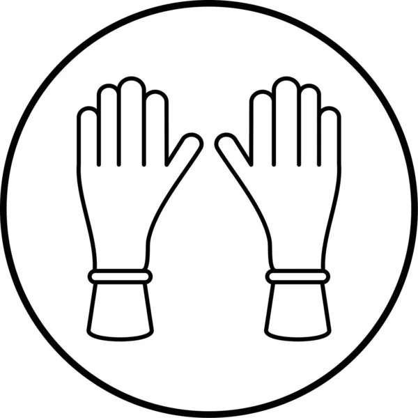 Перчатки Иконка Сайта — стоковый вектор