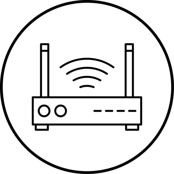 Router Web Icon Simple Illustration — Stock Vector