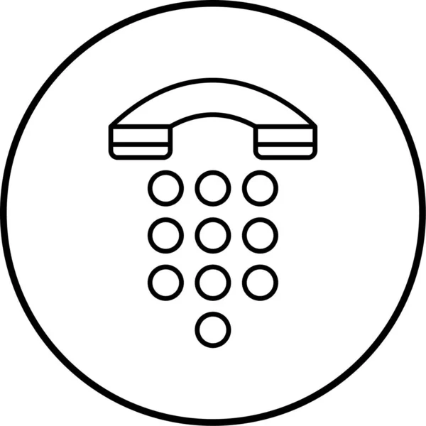 Icona Illustrazione Telefono Vettore — Vettoriale Stock