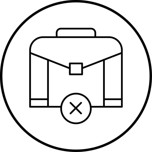 Vector Illustration Briefcase Icon — Stock Vector