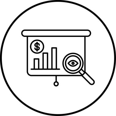 iş ve finans düz vektör simgesi