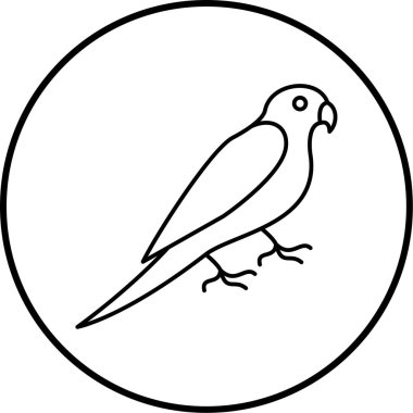 Kuş. Web simgesi basit illüstrasyon