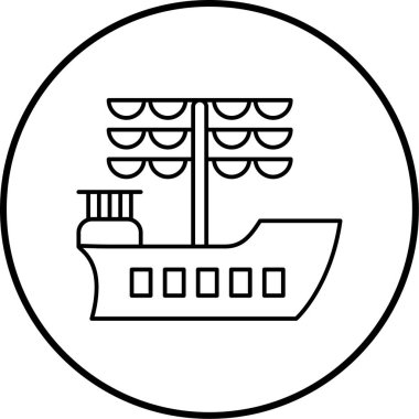 Eski gemi. Basit resimleme