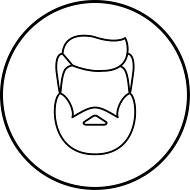 Adamım. Web simgesi basit illüstrasyon