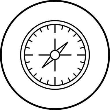 pusula simgesi modadan izole edilmiş arkaplan