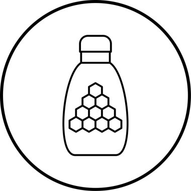 Şişe simgesinin vektör illüstrasyonu 