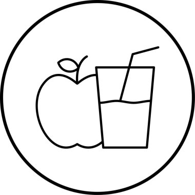 Elma suyu. Basit tasarım