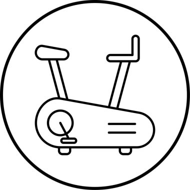 Koşu bandı. Web simgesi basit illüstrasyon