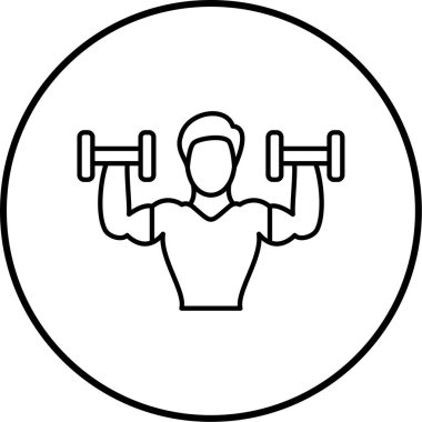 fitness vektör simgesi modern basit tasarım