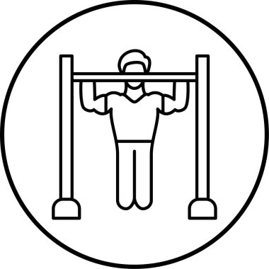 Bir spor simgesinin vektör illüstrasyonu