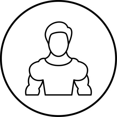 İnsan simgesinin vektör illüstrasyonu