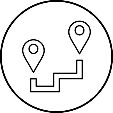 konum. Web simgesi basit illüstrasyon