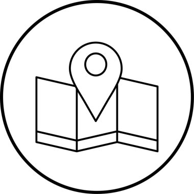 Konum simgesinin vektör illüstrasyonu