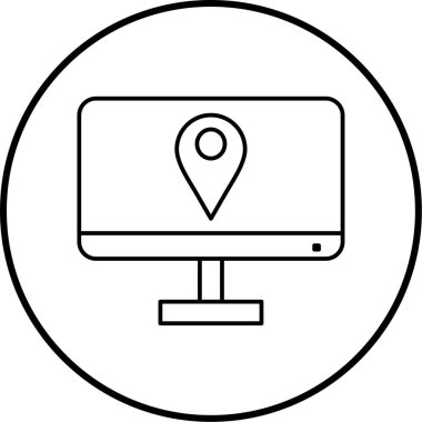 seo modern simgesinin vektör illüstrasyonu