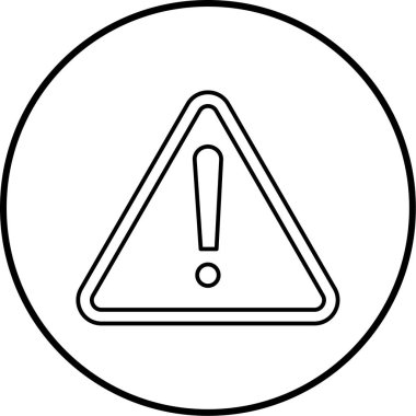 uyarı işareti simgesi, vektör illüstrasyonu