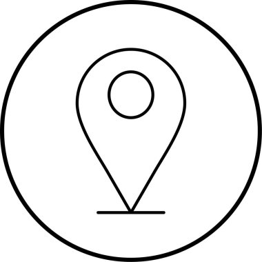 konum. Web simgesi basit illüstrasyon