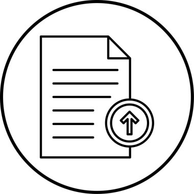 Belge. Web simgesi basit illüstrasyon