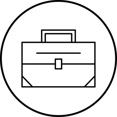 evrak çantası simgesi, vektör illüstrasyonu