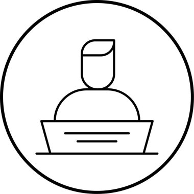 İnsan simgesinin vektör illüstrasyonu