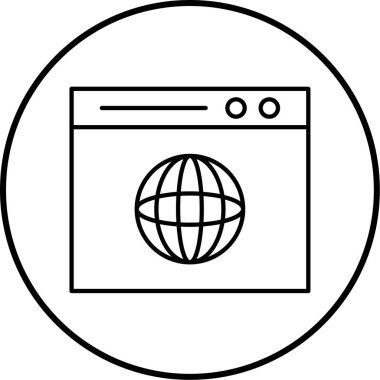 Tarayıcı penceresi. Basit tasarım