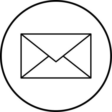 E- posta simgesi vektör illüstrasyonu
