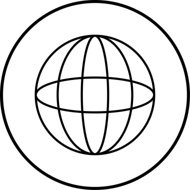 küresel ağ. Basit resimleme