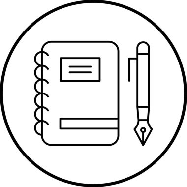 Kitap. Web simgesi basit illüstrasyon