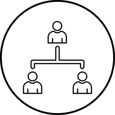 İş insanları simgesinin vektör illüstrasyonu