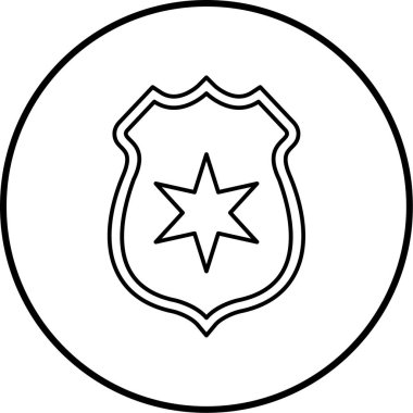 Kalkan. Web simgesi basit illüstrasyon