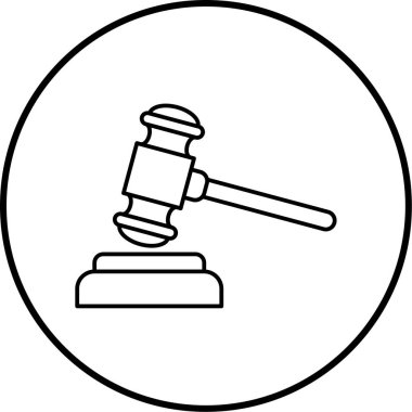 kanun simgesi vektör illüstrasyonu