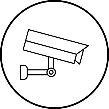 Güvenlik kamerası. Basit resimleme