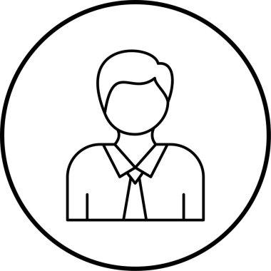 avatar. Web simgesi basit illüstrasyon