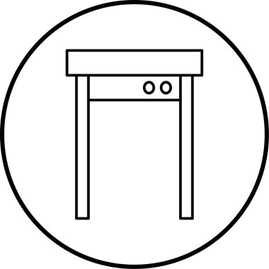 Bir bank simgesinin vektör illüstrasyonu