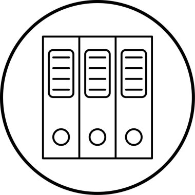 Ofis ve eğitim ikonunun vektör illüstrasyonu