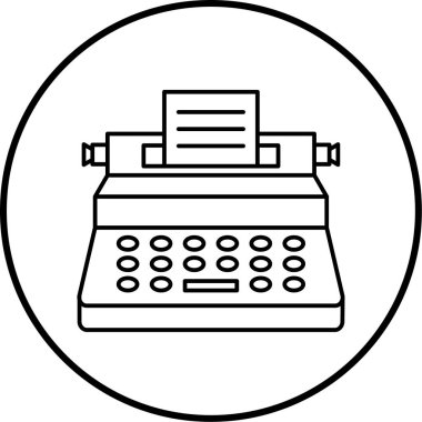 Bir daktilonun basit bir illüstrasyonu